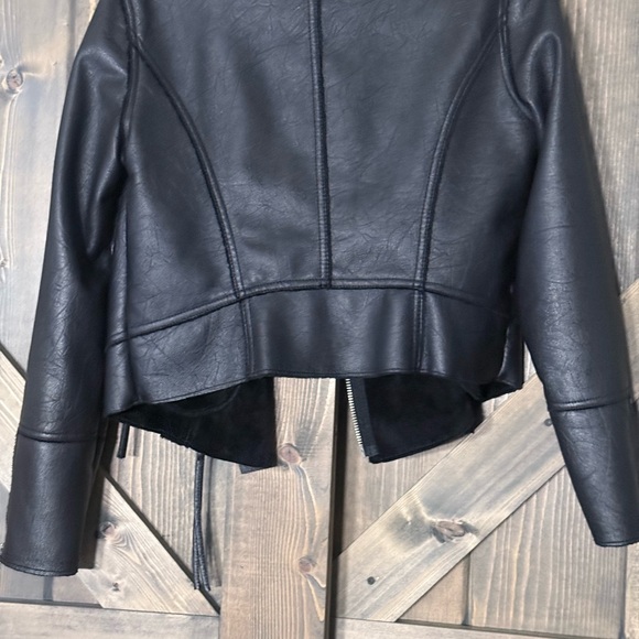 Vince Camuto Black Faux Leather Moto Jacket - Picture 9 of 9